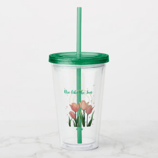 Opkomen als de zon acryl drinkbeker