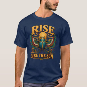 Opkomen als de Zon Egyptische Scarabee Symboliek T-shirt