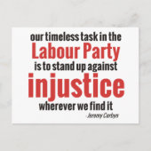 Opkomen tegen onrecht briefkaart (Voorkant)