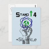 Opkomen voor Briefkaart van de demonstratie van de (Voorkant / Achterkant)