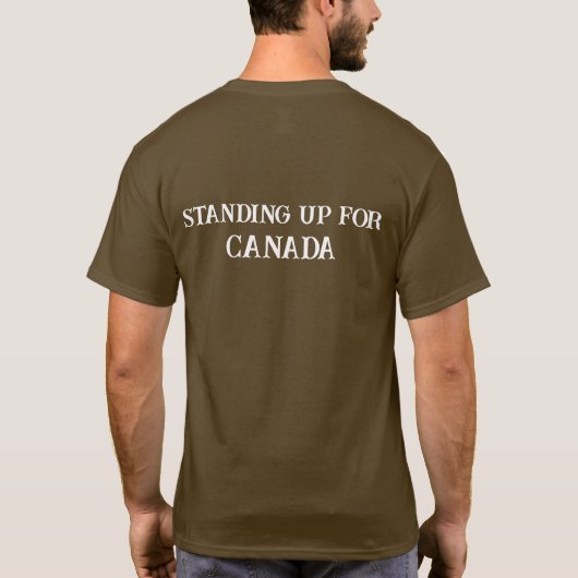 Opkomen voor Canada T-shirt (Achterkant)