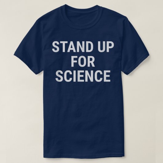 opkomen voor de wetenschap t-shirt (Design voorkant)