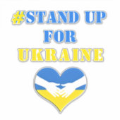 # Opkomen voor Oekraïense Stickers voor steun (Voorkant)