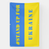 Opkomen voor Oekraïense vlag steun Spandoek (Verticaal)