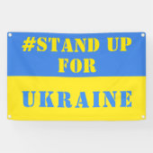 Opkomen voor Oekraïne Banner Support Freedom (Horizontaal)