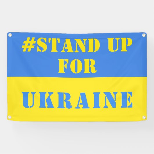 Opkomen voor Oekraïne Banner Support Freedom (Horizontaal)