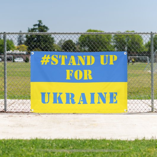 Opkomen voor Oekraïne Banner Support Freedom (Insitu)