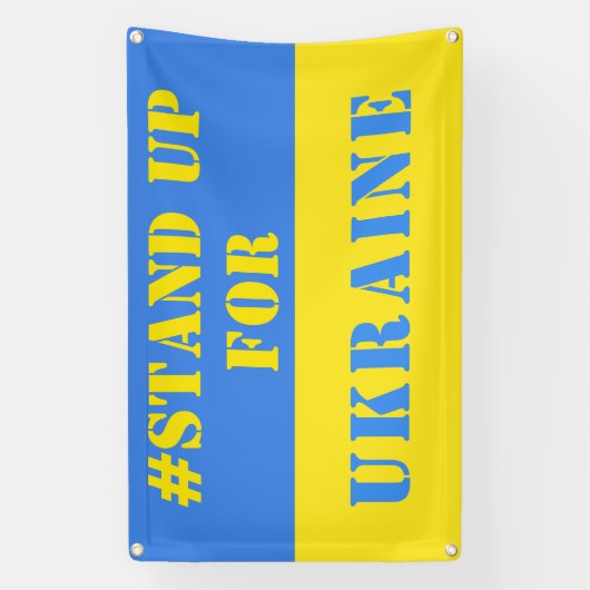 Opkomen voor Oekraïne Banner Support Freedom (Verticaal)