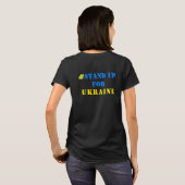 # Opkomen voor Oekraïne T-shirt steun Oekraïners (Achterkant volledig)