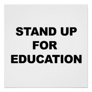 OPKOMEN VOOR ONDERWIJS POSTER