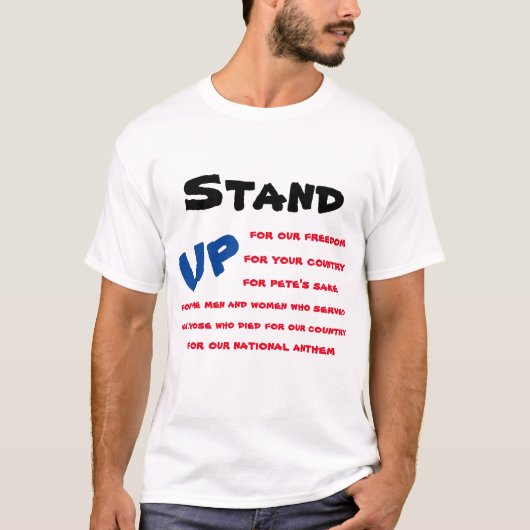 Opkomen voor ons volkslied t-shirt (Voorkant)