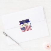 OPKOMEN VOOR TRUMP VIERKANTE STICKER (Envelop)