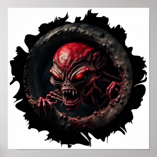 Opkomend buitenaards Poster (Voorkant)