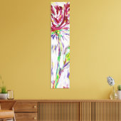 Opkomende bloem canvas afdruk (Insitu (Woonkamer))