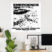 Opkomende complexe patroonformatie van eenvoudiger poster (Thuiskantoor)