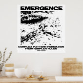 Opkomende complexe patroonformatie van eenvoudiger poster (Keuken)