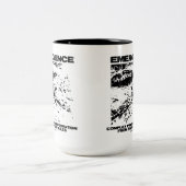 Opkomende complexe patroonformatie van eenvoudiger tweekleurige koffiemok (Center)