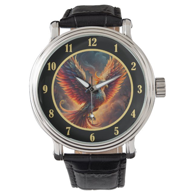 Opkomende Feniks Horloge (Voorkant)