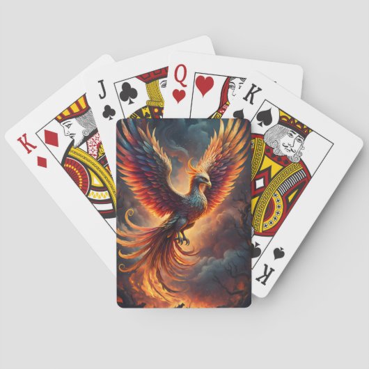 Opkomende Feniks Pokerkaarten (Achterkant)
