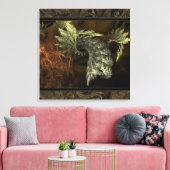 Opkomende fractal wall art canvas afdruk (Insitu (Woonkamer))