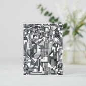 Opkomende geometrie briefkaart (Staand voorkant)