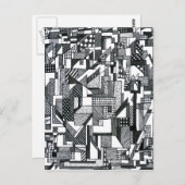 Opkomende geometrie briefkaart (Voorkant / Achterkant)