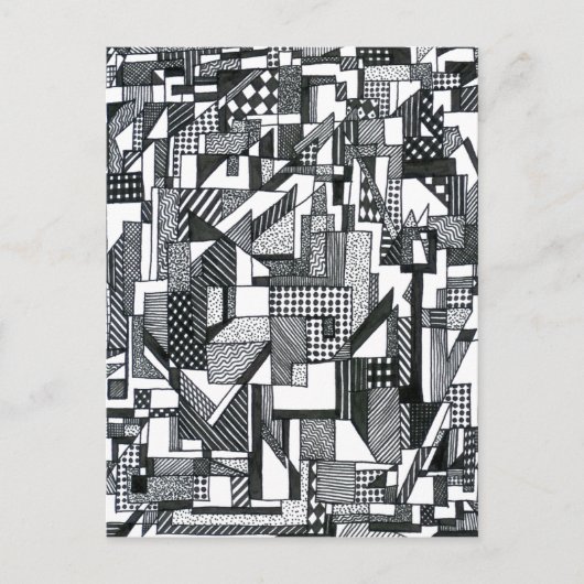 Opkomende geometrie briefkaart (Voorkant)