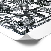 Opkomende geometrie poster (Hoek)