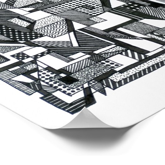 Opkomende geometrie poster (Hoek)