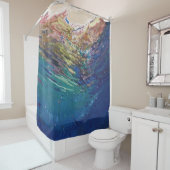 Opkomende kustbadkamer in de oceaan douchegordijn (In situ)