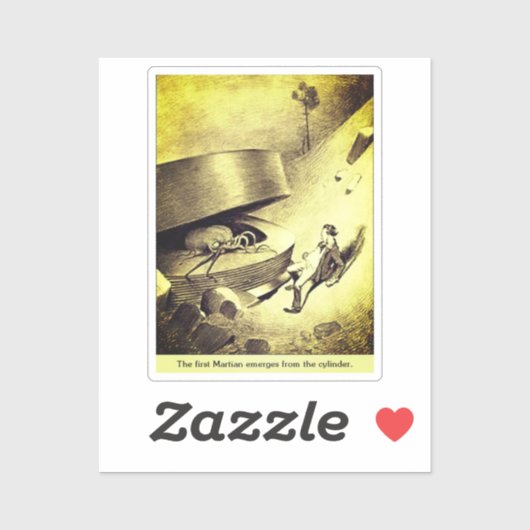 Opkomende Marsmannetjes - Oorlog van de Werelden Sticker (Vel)