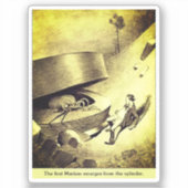 Opkomende Marsmannetjes - Oorlog van de Werelden Sticker (Voorkant)