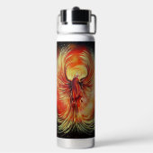 Opkomende Phoenix Vuur Vogel Stout Vlam Sterkte Waterfles (Achterkant)