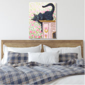 Opkomende Rozen Canvas Afdruk (Insitu (Slaapkamer))