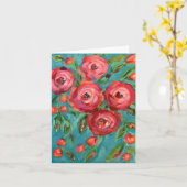 Opkomende Rozen Kaart (Gele Bloem)