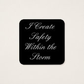 Opkomende Vleugels – Verborgen Vlinder Vierkante Visitekaartjes (Achterkant)