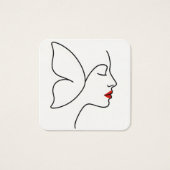 Opkomende Vleugels – Verborgen Vlinder Vierkante Visitekaartjes (Voorkant)