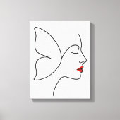 Opkomende Vleugels – Verborgen Vlinderhelend Portr Canvas Afdruk (Voorkant)