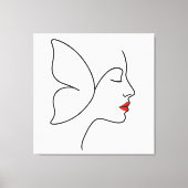 Opkomende Vleugels – Verborgen Vlinderhelend Portr Canvas Afdruk (Voorkant)