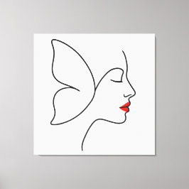 Opkomende Vleugels – Verborgen Vlinderhelend Portr Canvas Afdruk