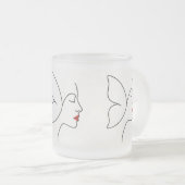 Opkomende Vleugels – Verborgen Vlinderhelend Portr Matglas Koffiemok (Voorkant rechts)