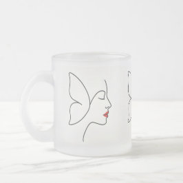 Opkomende Vleugels – Verborgen Vlinderhelend Portr Matglas Koffiemok