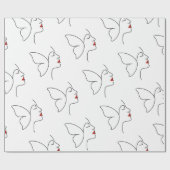 Opkomende Vleugels – Verborgen Vlinderinpakpapier Cadeaupapier (Vlak)