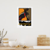 Opkomende vrouw stijgt poster (Keuken)