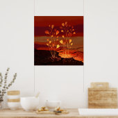 Opkomende zaailingen - Solarpunk Poster (Keuken)