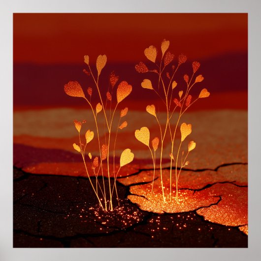 Opkomende zaailingen - Solarpunk Poster (Voorkant)