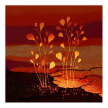 Opkomende zaailingen - Solarpunk Poster