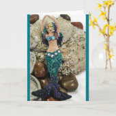 Opkomst de Zeemeermin Blank Note Kaart (Gele Bloem)