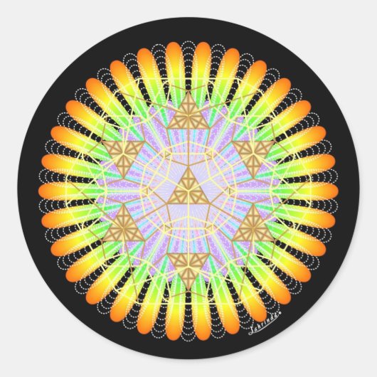 Opkomst Ronde Sticker (Voorkant)