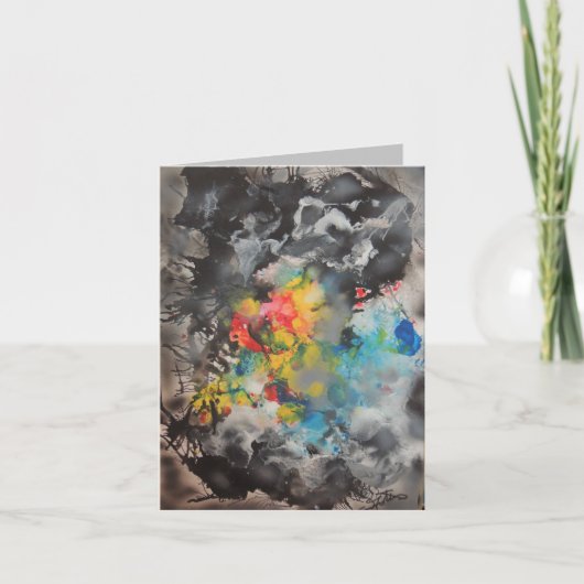 Opkomst van Abstracte kleuren Kaart (Voorkant)